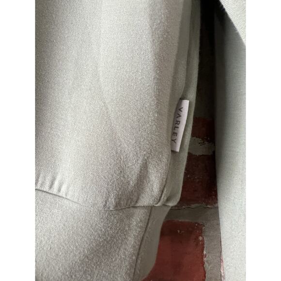 Varley Yates Half Zip Double Soft Sweat Shirt Green Sea Grass Medium VAR01657 - Picture 5 of 9